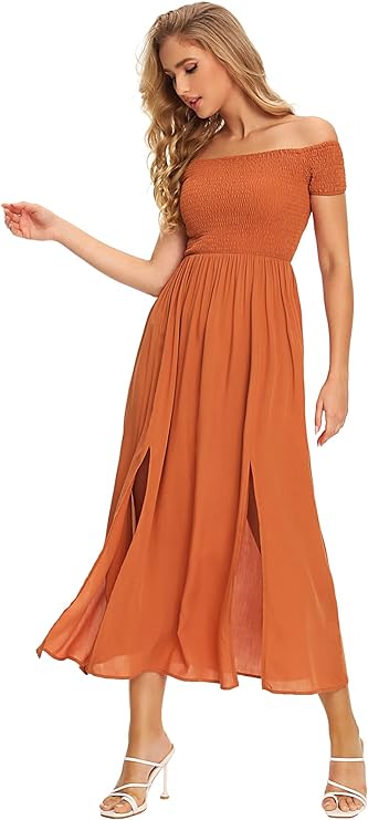 burnt orange dress